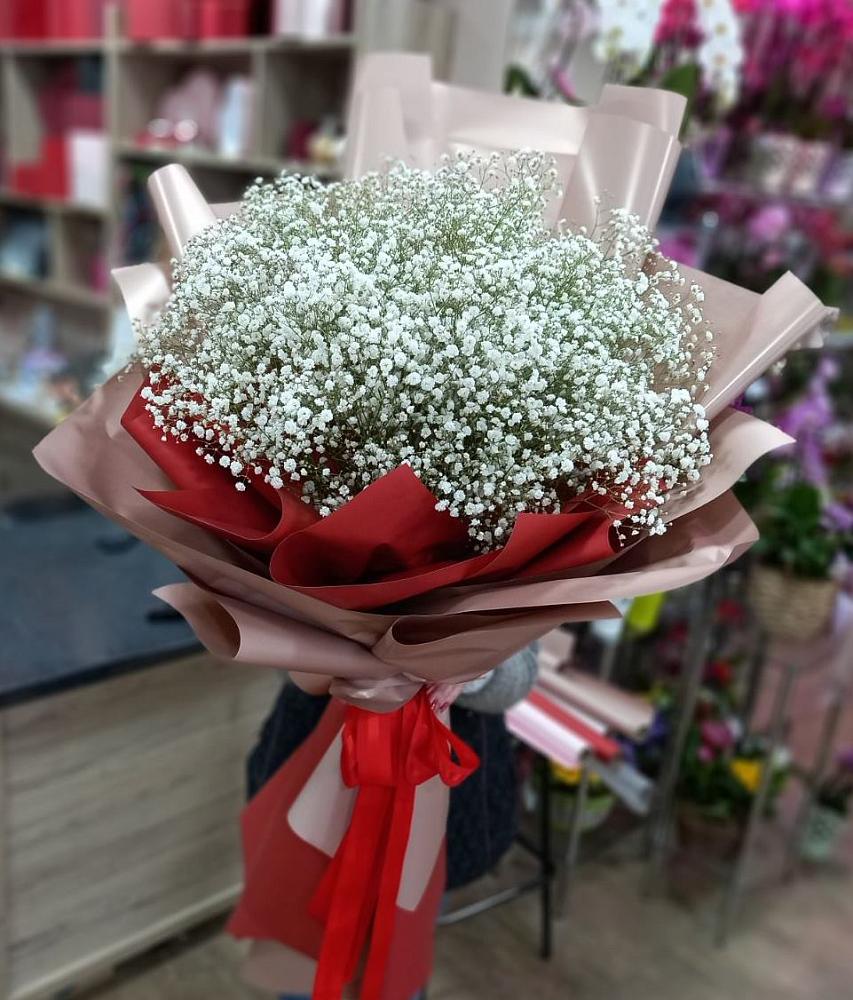 Букет Белые хлопья в Федюково Букет цветов из: Гипсофила в Федюково
