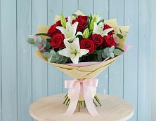 Букет цветов из:  Лилии и Розы в Федюково