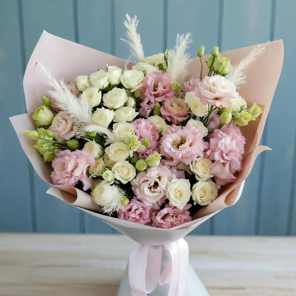 Букет цветов из: Альстромерии и Розы в Федюково