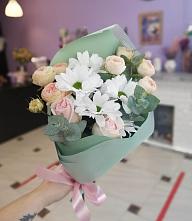 Букет милый в Федюково Букет цветов из: Хризантемы и Розы в Федюково