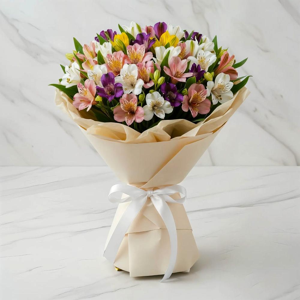 Букет цветов из: Альстромерии в Федюково