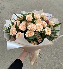 Букет Кремовые розы Латте в Федюково