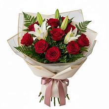 Букет цветов из:  Лилии и Розы в Федюково