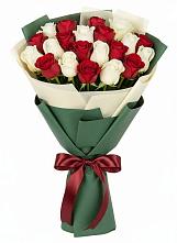 Букет Микс из красных и белых роз #REPLACE_PRED# Федюково