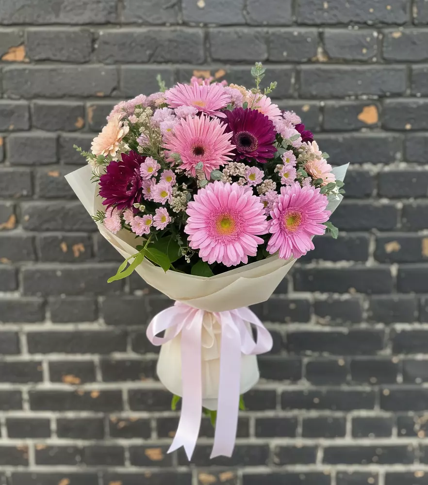 Букет цветов из: Герберы и Хризантемы в Федюково