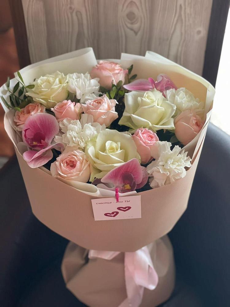 Букет цветов из: Орхидеи, Розы и Гвоздики в Федюково