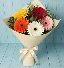 Букет цветов из:  Герберы #REPLACE_PRED# Федюково