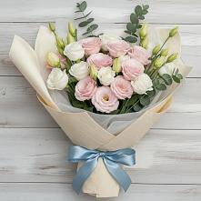 Букет цветов из:  Лизиантусы в Федюково