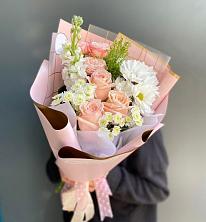 Букет цветов из:  Хризантемы и Розы в Федюково