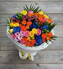 Букет цветов из:  Розы и Хризантемы в Федюково