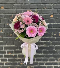 Букет цветов из:  Герберы и Хризантемы #REPLACE_PRED# Федюково