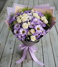 Букет цветов из:  Хризантемы и Розы в Федюково