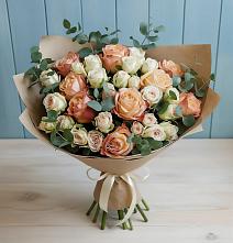 Букет цветов из:  Альстромерии и Розы в Федюково